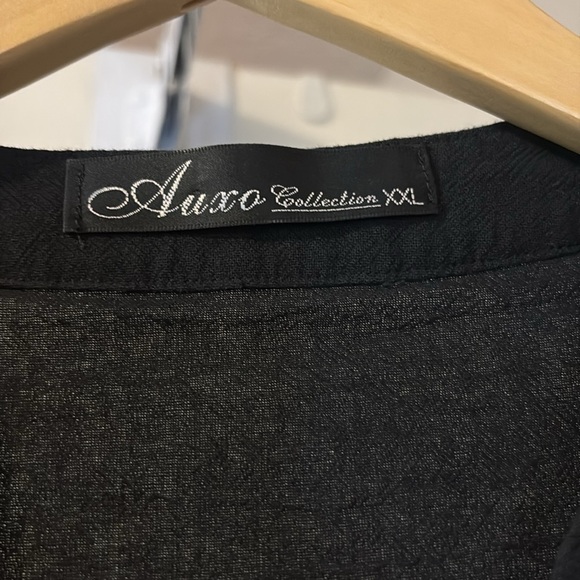 Auxo Collection XXL black 100% Cotton Light weight jacket/button up shirt. - Picture 2 of 7